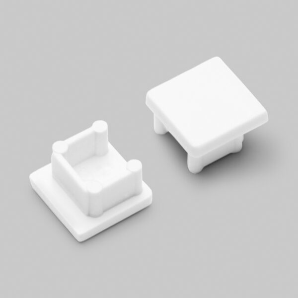 Capac terminal SMART10 Alb pentru profil LED TOPMET