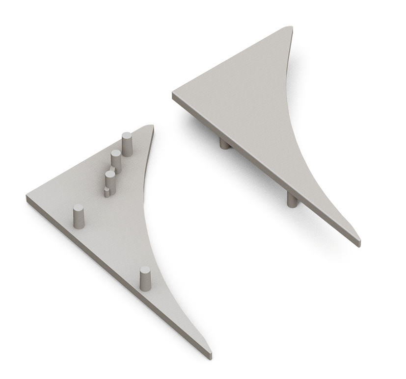 Capac terminal SMOOTH12 Gri pentru profil LED TOPMET Capac terminal SMOOTH12 Gri pentru profil LED TOPMET