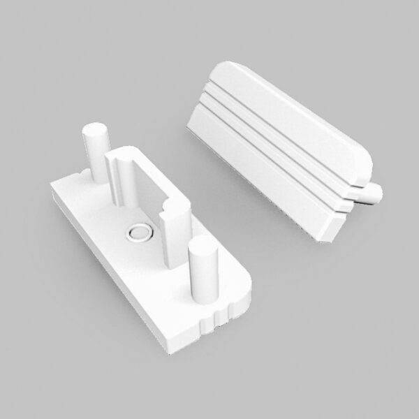 Capac terminal SURFACE10 gen2 Alb pentru profil LED TOPMET