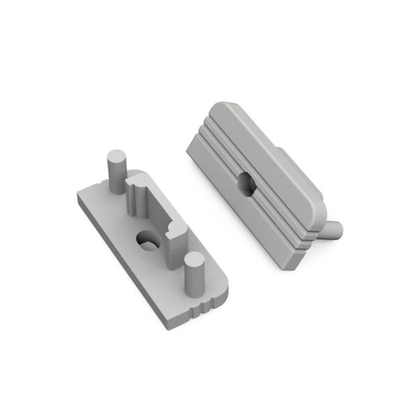 Capac terminal SURFACE10 gen2 cu gaura Gri pentru profil LED TOPMET