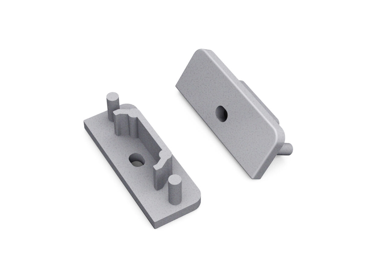 Capac terminal SURFACE14 gen2 cu gaura Argintiu pentru profil LED TOPMET Capac terminal SURFACE14 gen2 cu gaura Argintiu pentru profil LED TOPMET