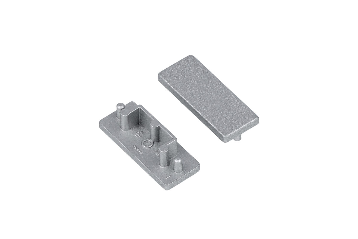 Capac terminal SURFACE14.v2 Argintiu pentru profil LED TOPMET