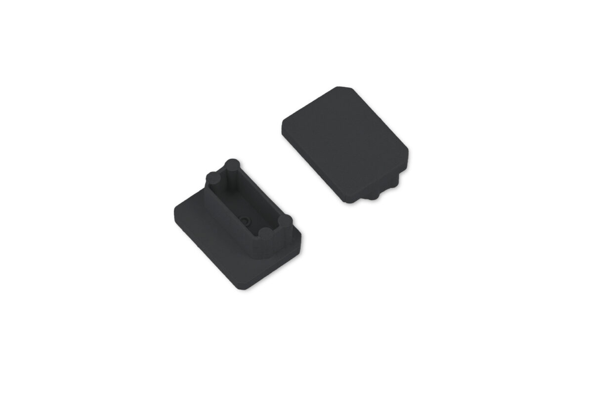 Capac terminal UNI-TILE12 Negru pentru profil LED TOPMET Capac terminal UNI-TILE12 Negru pentru profil LED TOPMET