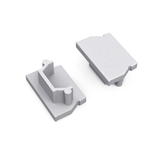 Capac terminal UNI12 gen2 Argintiu pentru profil LED TOPMET