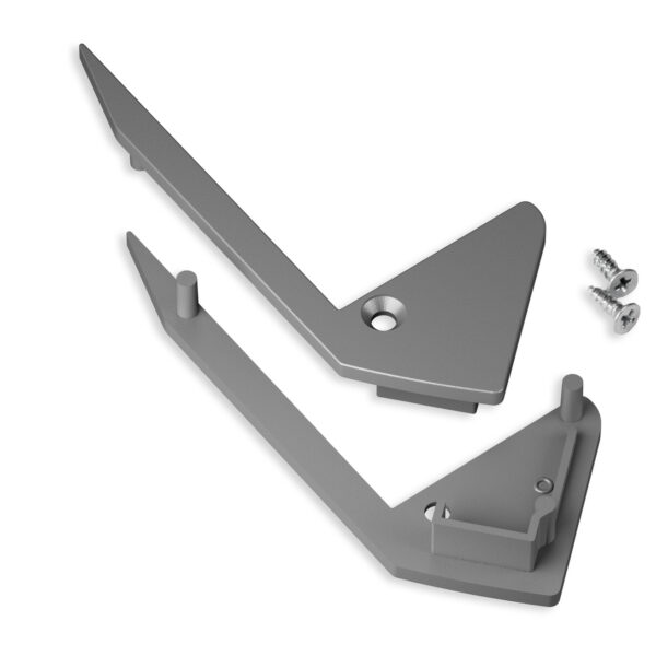 Capac terminal UP-BOLD12 Argintiu pentru profil LED TOPMET