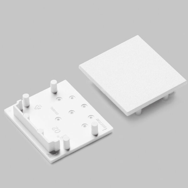 Capac terminal VARIO30-02 Alb pentru profil LED TOPMET