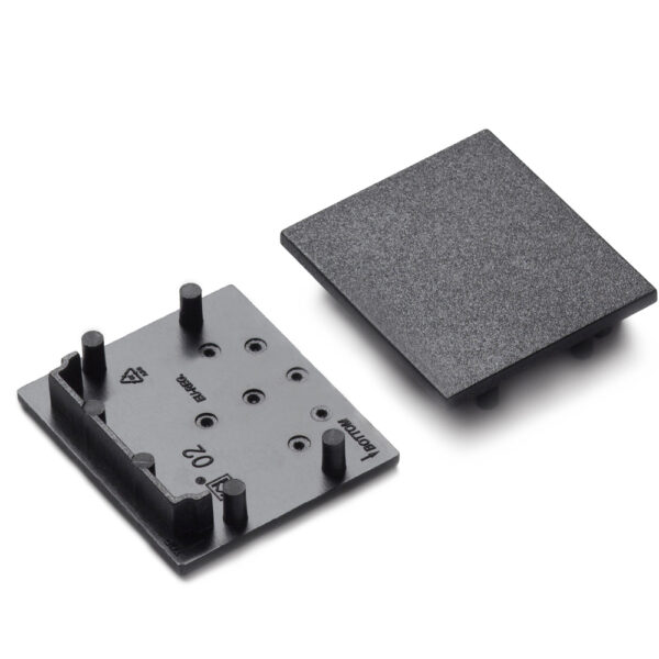 Capac terminal VARIO30-02 Negru pentru profil LED TOPMET