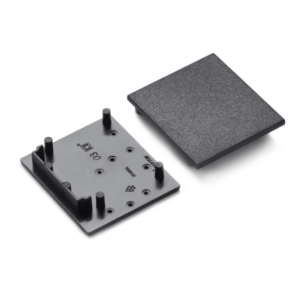 Capac terminal VARIO30-03 Negru pentru profil LED TOPMET