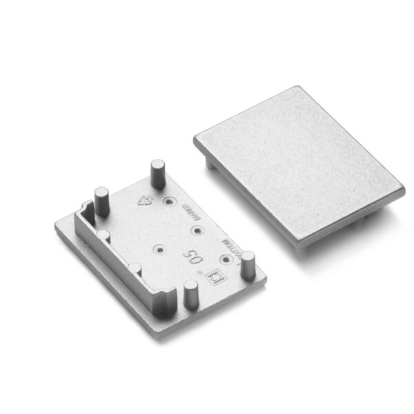Capac terminal VARIO30-05 Argintiu pentru profil LED TOPMET