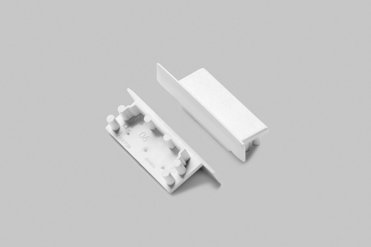 Capac terminal VARIO30-06 Alb pentru profil LED TOPMET