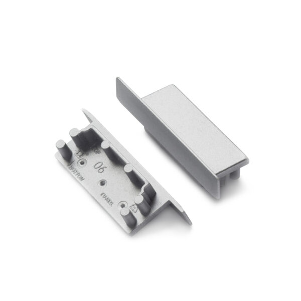 Capac terminal VARIO30-06 Argintiu pentru profil LED TOPMET