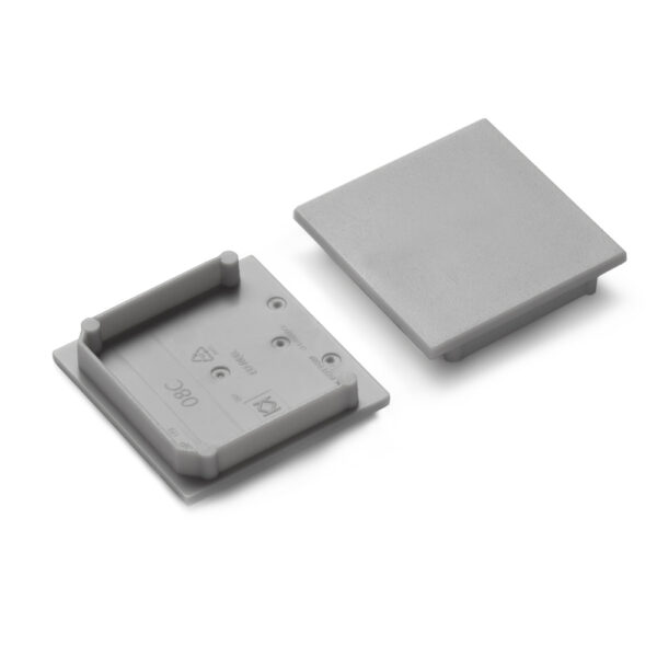 Capac terminal VARIO30-08C Gri pentru profil LED TOPMET