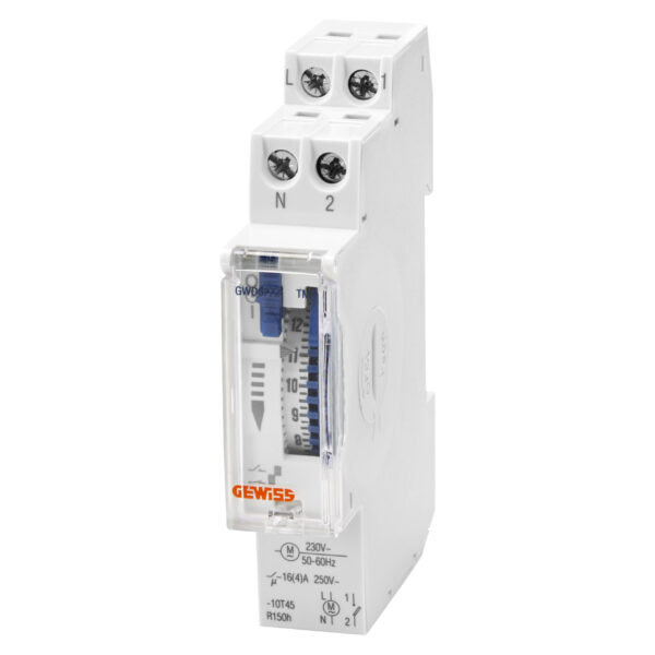 Comutator Compact de Timp Zilnic - Incarcare Riserve 150H - 1 Contact NO - 1 Modul