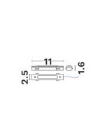Conector Buxton, Negru si Aluminiu Nova Luce