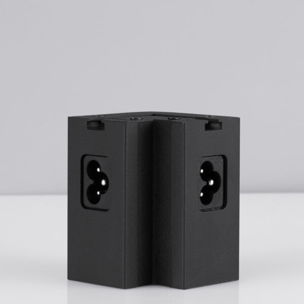 Conector Lina, Negru si Aluminiu Nova Luce