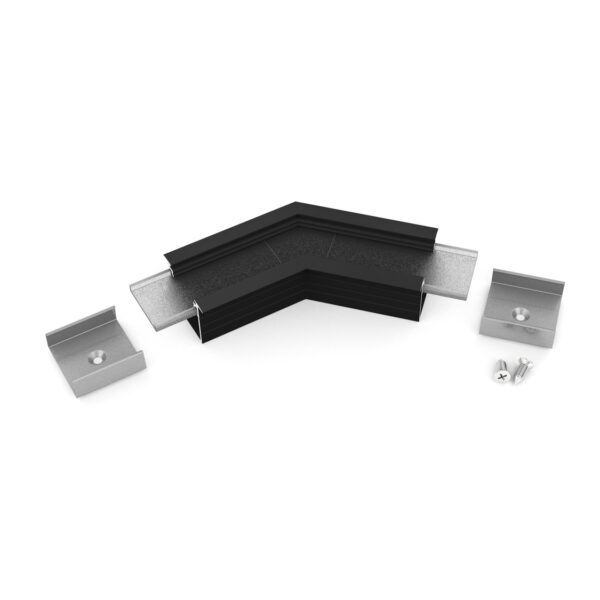 Conector LINEA-IN20 135 grade Negru Anodizat pentru profil LED TOPMET