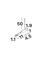 Conector Minimal, Negru si Policarbonat Nova Luce