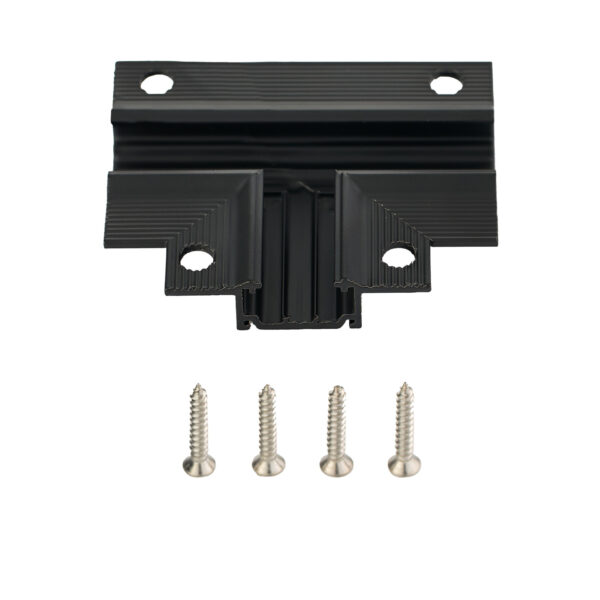 Conector Minimal, Negru si Policarbonat Nova Luce