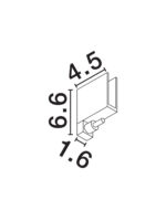 Conector pentru sina Ivy, Negru si Aluminiu Nova Luce