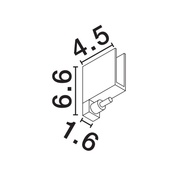 Conector pentru sina Ivy, Negru si Aluminiu Nova Luce