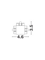 Conector Shallow, Alb si Policarbonat Nova Luce