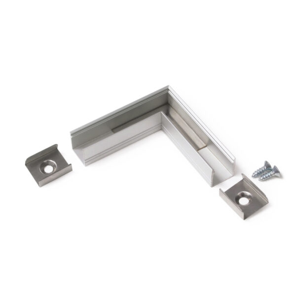Conector SMART10 90 grade Anodizat pentru profil LED TOPMET