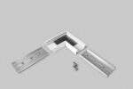Conector SURFACE14 90 grade Alb vopsit pentru profil LED TOPMET