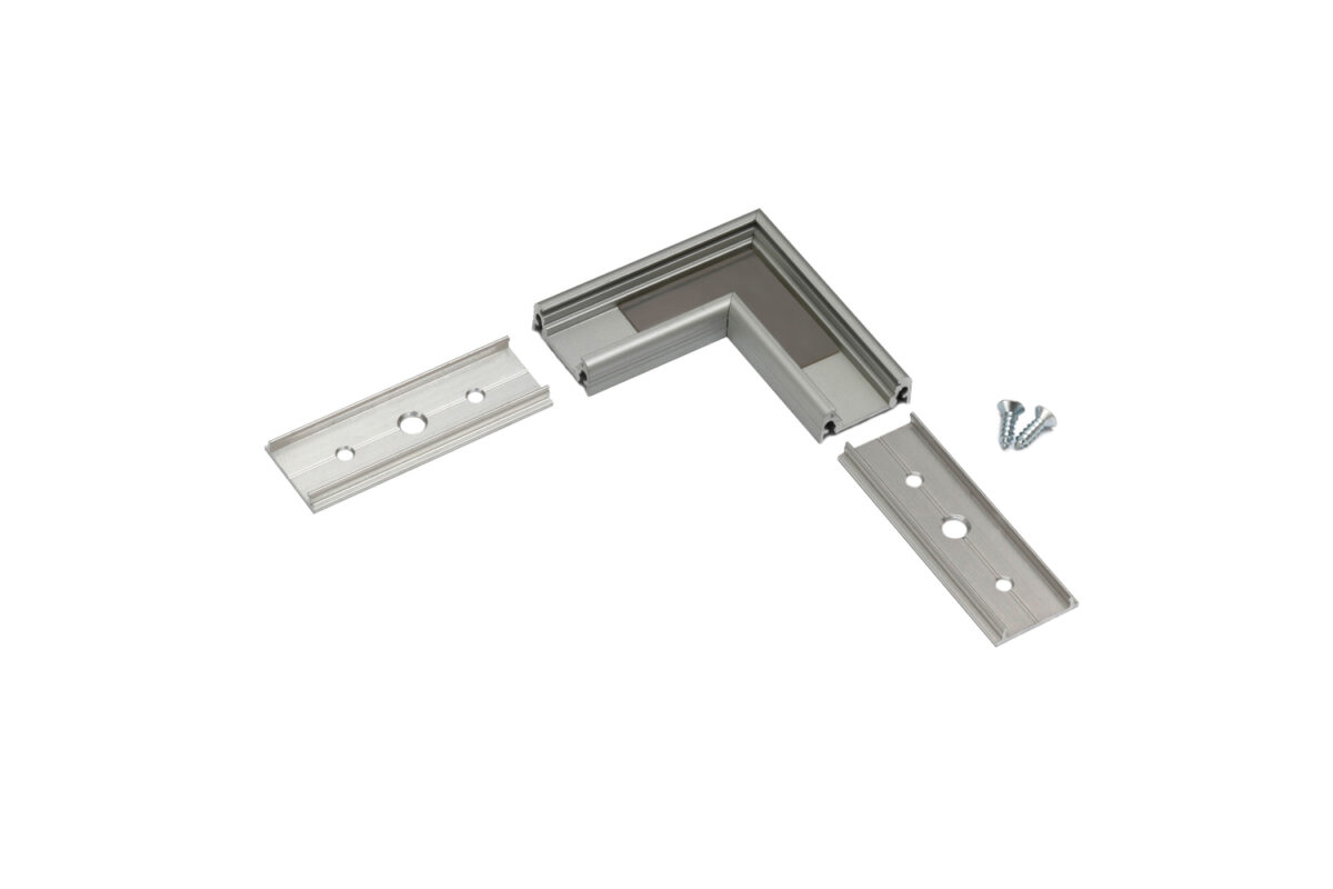 Conector SURFACE14 90 grade Anodizat pentru profil LED TOPMET