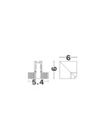 Conector Ultra Slim, Negru si Aluminiu Nova Luce
