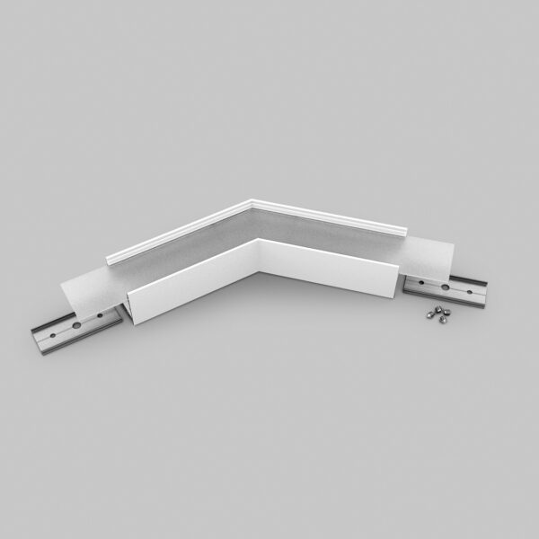 Conector VARIO30-02 135 grade Alb vopsit pentru profil LED TOPMET