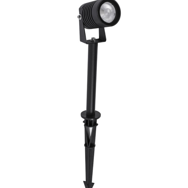 Corp de iluminat de accent Stake 5W 3000K, Negru si Aluminiu Nova Luce