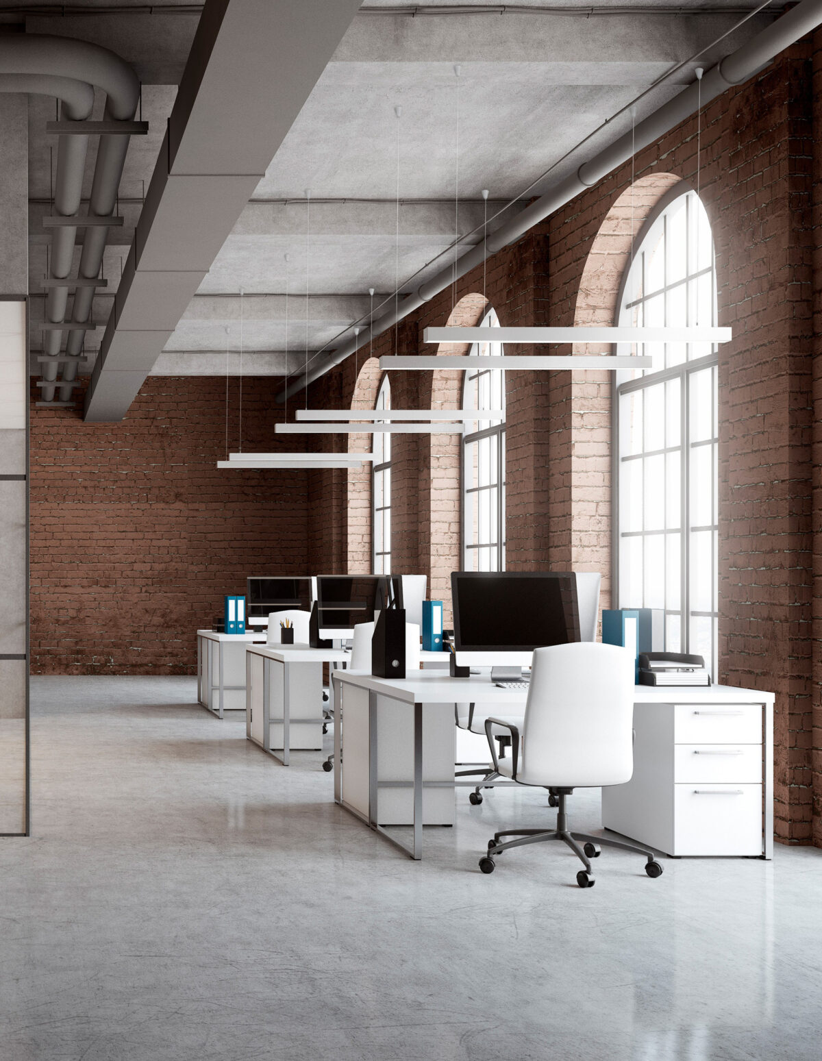 Corp de iluminat liniar Gent 40W 4000K, Alb si Aluminiu Nova Luce