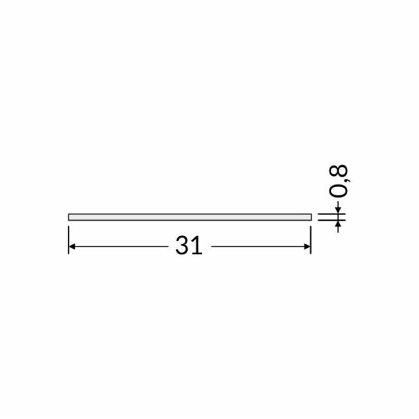 Dispersor A9 slide 1000 mat pentru profil LED TOPMET