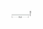 Dispersor B slide 2000 Opal pentru profil LED TOPMET