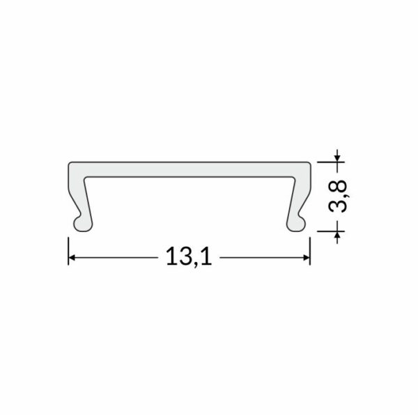 Dispersor C click 20m rola /pachet Opal pentru profil LED TOPMET