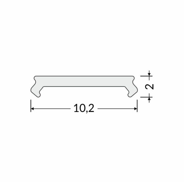 Dispersor C2 click 20m rola /pachet Opal pentru profil LED TOPMET