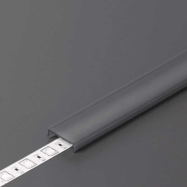 Dispersor C3 click 2000 Negru pentru profil LED TOPMET