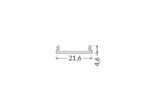 Dispersor C6 click 4100 Negru pentru profil LED TOPMET