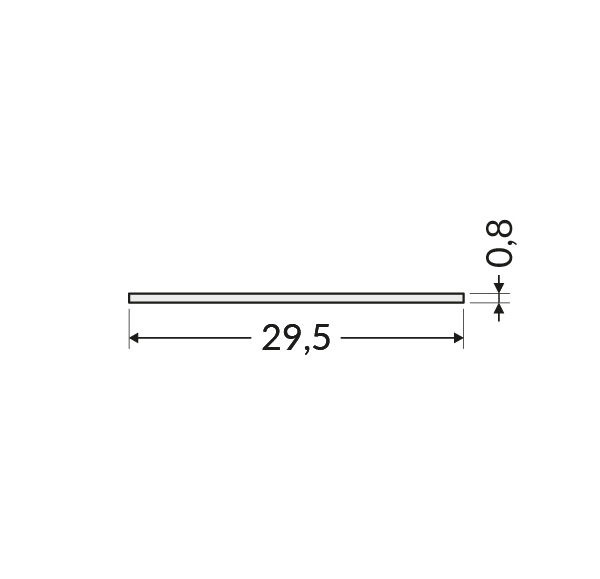 Dispersor G slide 2000 Transparent pentru profil LED TOPMET