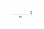Dispersor H slide 2000 mat pentru profil LED TOPMET