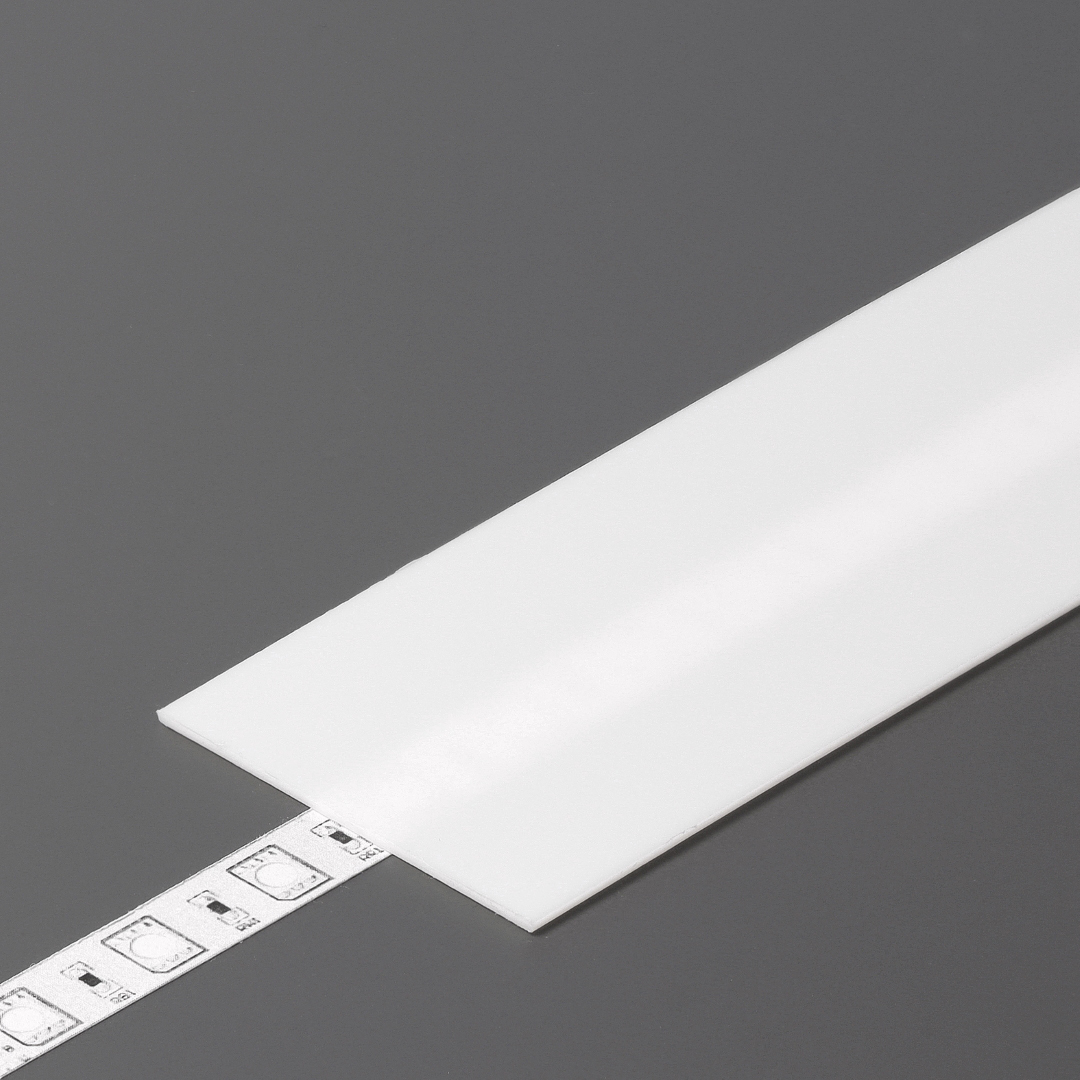 Dispersor H slide 2000 Opal pentru profil LED TOPMET Dispersor H slide 2000 Opal pentru profil LED TOPMET