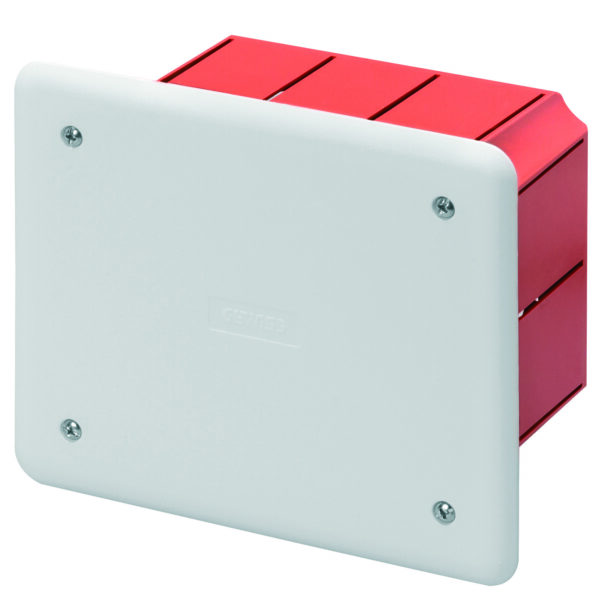 Doza de legatura incastrata Dimensiuni 118X96X70 - Capac Alb RAL9016