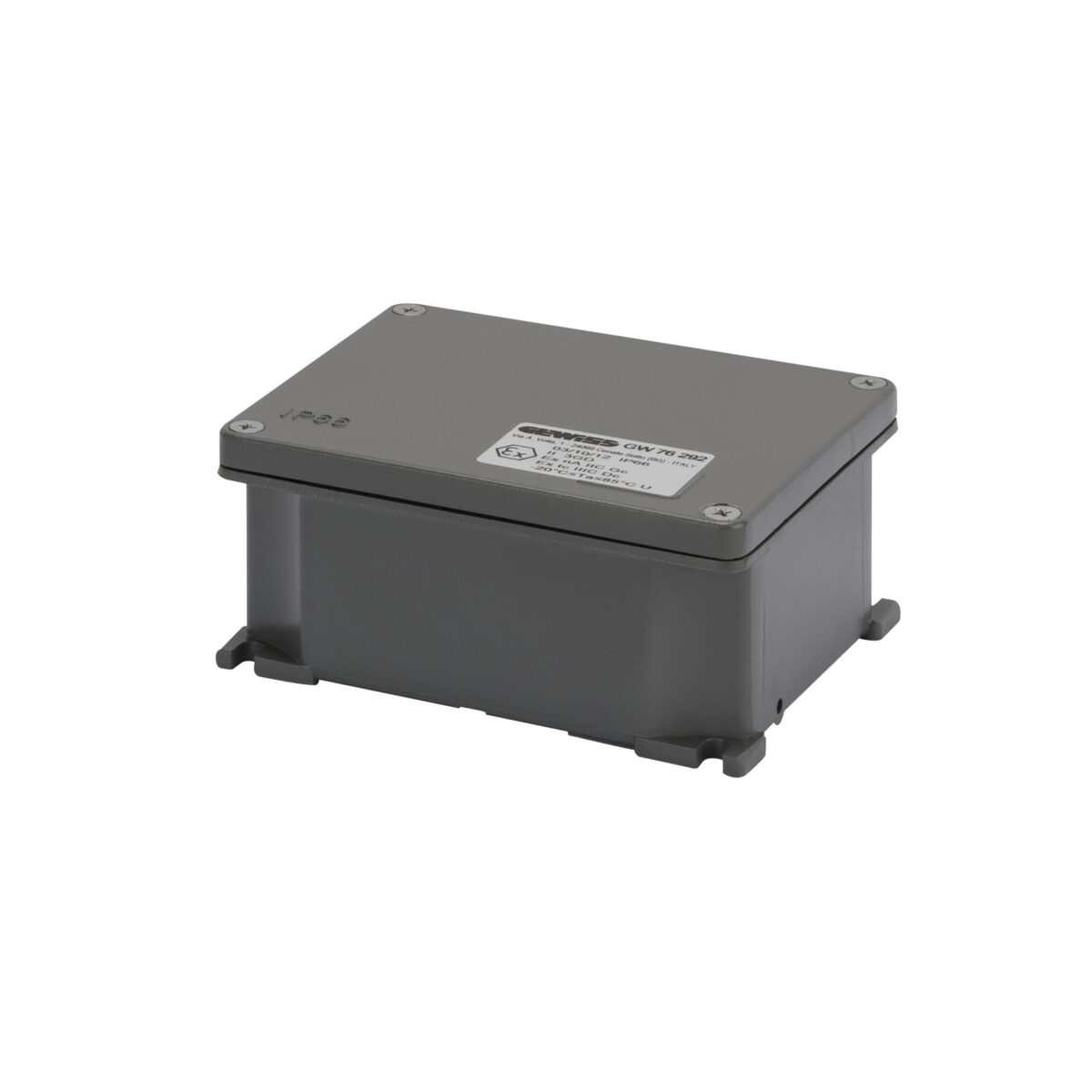 Doza legatura din Aluminiu Turnat Sub Presiune – Gri Vopsit RAL 7037 – 128X103X57 Doza legatura - Atex - Aluminiu Turnat Sub Presiune - Gri Vopsit RAL 7037 - 392X298X149 - IP66