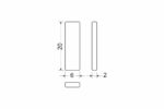 Element montaj magnet M02 6x20x2mm pentru profil LED TOPMET
