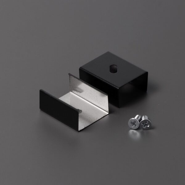 Element montaj placa U4 Negru pentru profil LED TOPMET