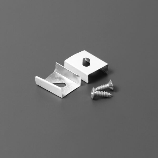 Element montaj placa Z Alb vopsit pentru profil LED TOPMET