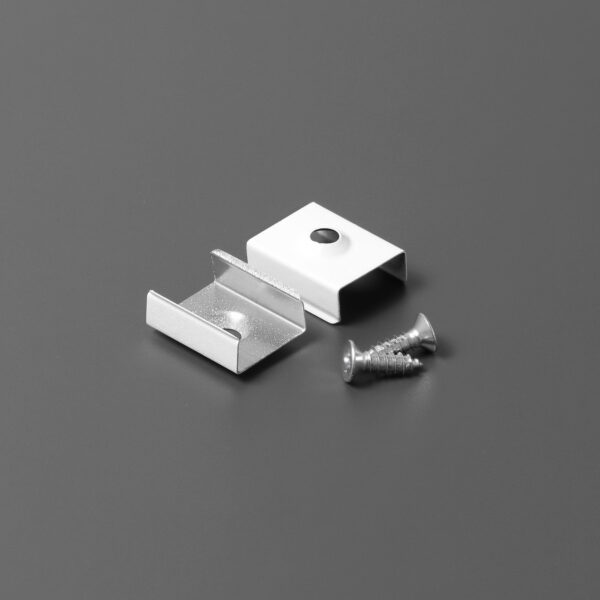 Element montaj placa Z cone Alb vopsit pentru profil LED TOPMET