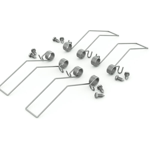 Element montaj suport PHIL recessed arc inox pentru profil LED TOPMET