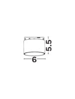 Iluminat 5Mm 5W 3000K, Negru si Aluminiu Nova Luce