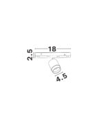 Iluminat Breda Flexible 5W 3000K, Negru, Auriu alama si Aluminiu Nova Luce